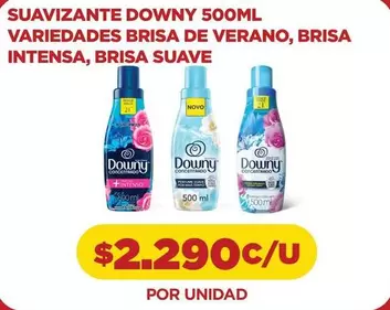 Downy - Suavizante  500ml Variedades Brisa De Verano, Brisa Intensa, Brisa Suave
