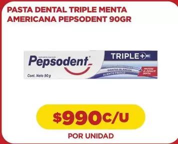 Pepsodent - Pasta Dental Triple Menta Americana