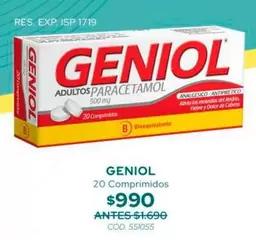Geniol - 20 Comprimidos