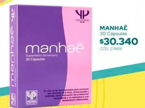 Manhae 30 Capsulas