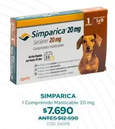 1 Comprimido Masticable 20 Mg