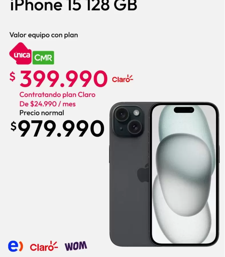 Valor - Iphone 15 128gb