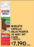 Burlete Cepillo Bajo Puerta 40 Mm 1 Mt