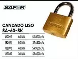 Candado Liso Sa-60-sk