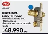 Urbano - Cerradura Embutir Pomo