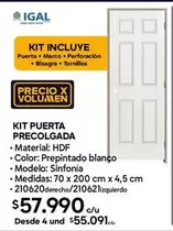 Kit Puerta Precolgada