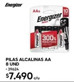 Energizer - Pilas Alcalinas Aa