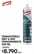Lanco - Tapagoteras Wet & Dry Transparente 300 Ml