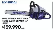 Hyundai - Motosierra 45 Cc 2.5 Hp Espada 16"
