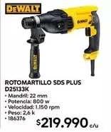 Dewalt - Rotomartillo Sds Plus D25133K