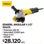 Stanley - Esmeril Angular 4 1/2" Sg6115
