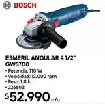 Bosch - Angular 4 1/2" GWS700