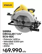 Stanley - Sierra Circular 7 1/4" Sc16-b2c