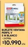 Tesa - Burlete Ventana Perfil V 5 M Blanco