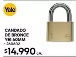 Yale - Candado De Bronce