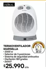 Doral - Termoventilador Marsella