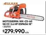 HP - Motosierra WK-CS-60 58 Cc 3.6 Hp Espada 18"