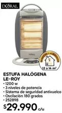 Doral - Estufa Halógena