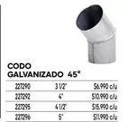 codo - Codo Galvanizado 45°