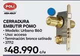 Urbano - Cerradura Embutir Pomo
