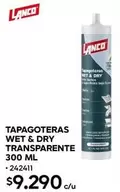 Lanco - Tapagoteras Wet & Dry Transparente 300 Ml