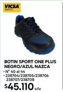 Safety - Botín Sport One Plus Negro/Azul Nazca