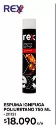 Rexona - Espuma Ignifuga Poliuretano 750 Ml