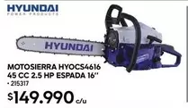 Hyundai - Motosierra 45 Cc 2.5 Hp Espada 16''