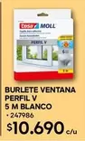 Tesa - burlete vertana perfil v 5 m blanco