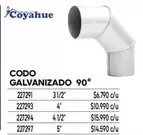 codo - Codo Galvanizado 90°