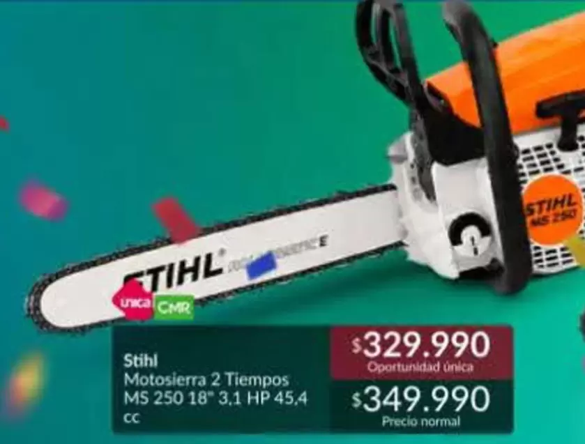 Stihl - Motosierra 2 Tiempos Ms 250 18° 3.1 Hp 45.4
