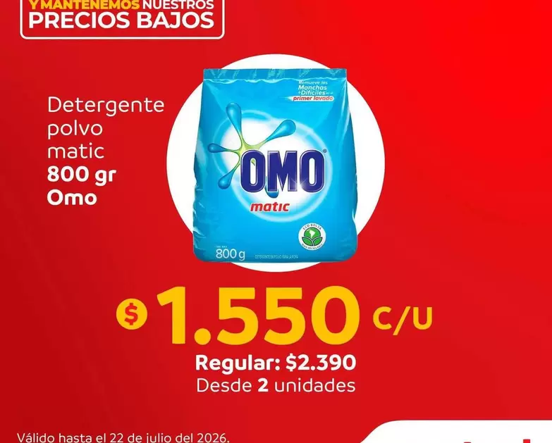 Omo - Detergente Polvo Matic
