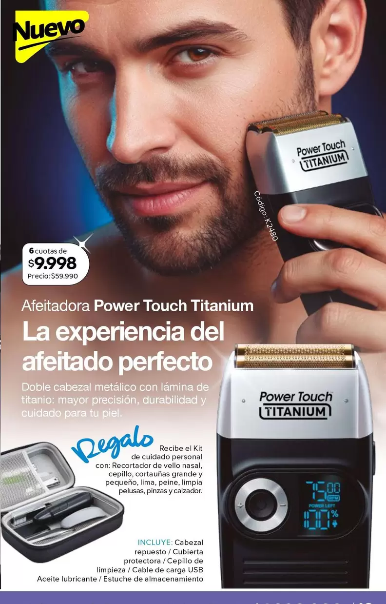 Power - Afeitadora  Touch Titanium La Experiencia Del Afeitado Perfecto