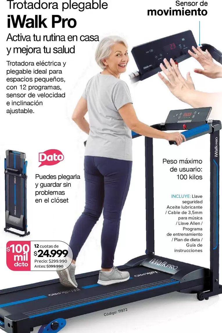 Ideal - Trotadora Plegable