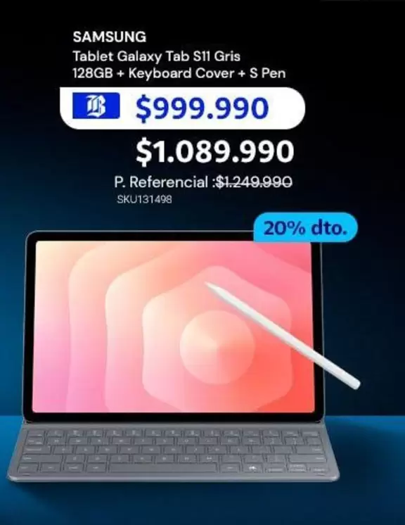 Samsung - Tablet Galaxy Tab S11 Gris 128GB+ Keyboard Cover+ S Pen