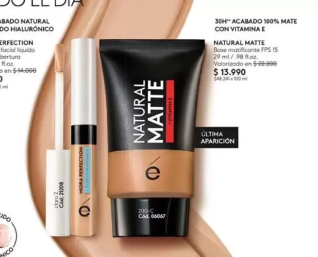 3oh-acabado 100% Mate Con Vitamine E Natural Matte
