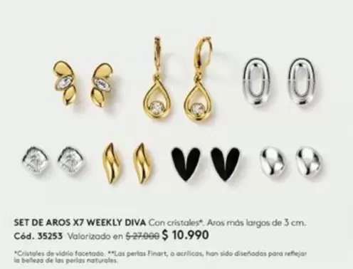 Set De Aros X7 Weekly Diva