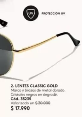 Gold - Lentes Classic