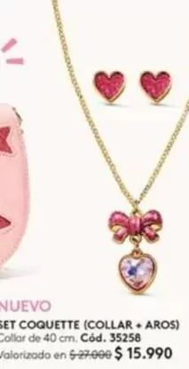 Nuevo Set Coquette (Collar + Aros)