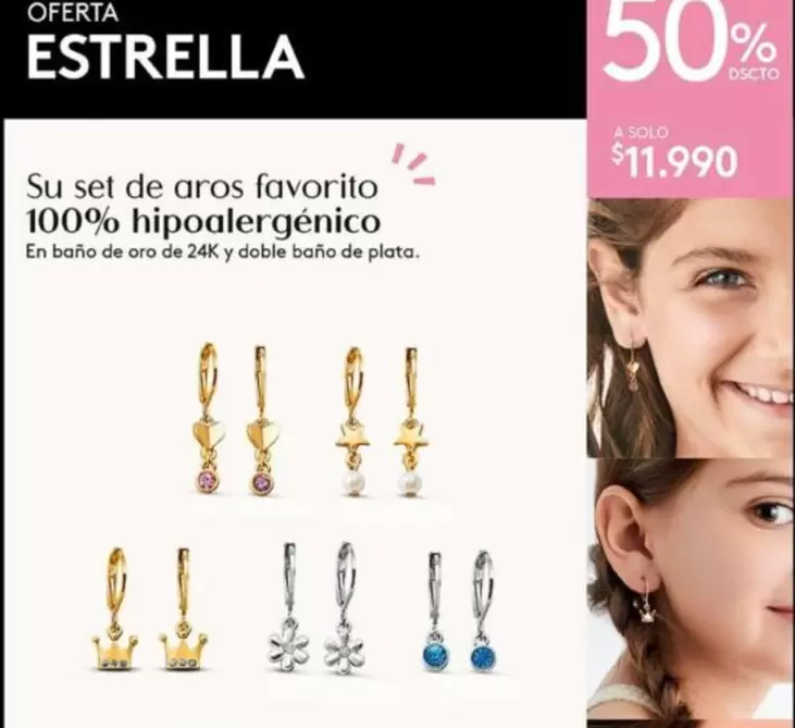 Su Set De Aros Favorito 100% Hipoalergénico