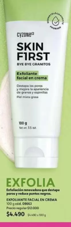 Cyzone - Exfoliante Facial In Crema