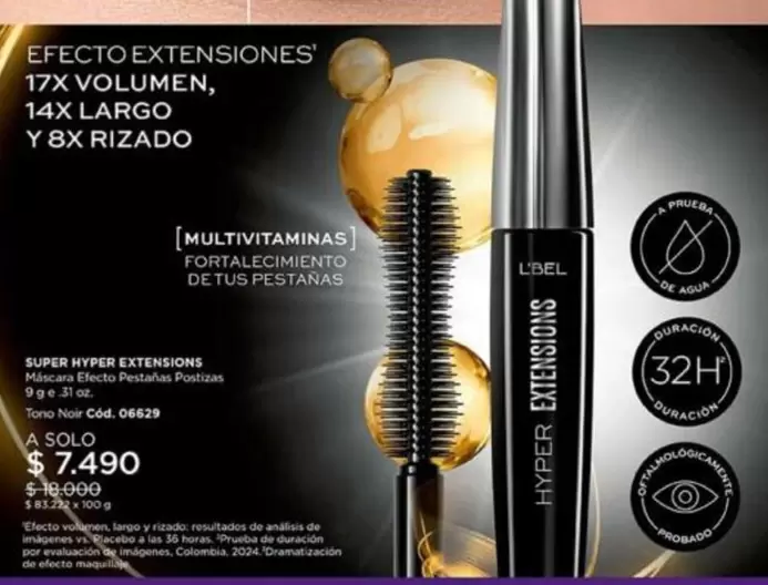 Efecto Extensiores 17x Volumen, 14x Largo Y8x Rizado