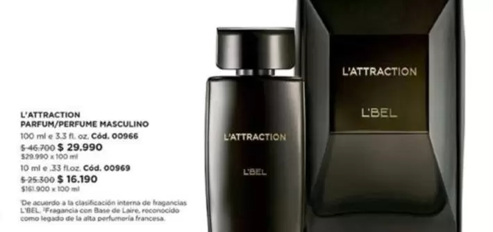 L'attraction Parfum/Perfume Masculino