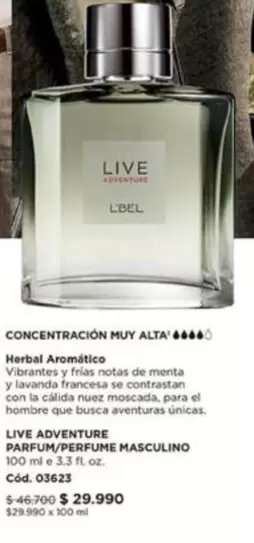 Live Adventure Parfum/Perfume Masculino
