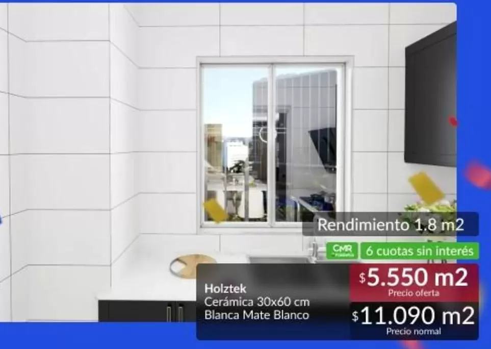 Holztek - Ceramiar Blanca Mate Blanco