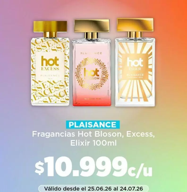 Plaisance - Fragancias Hot Bloson, Excess, Elixir