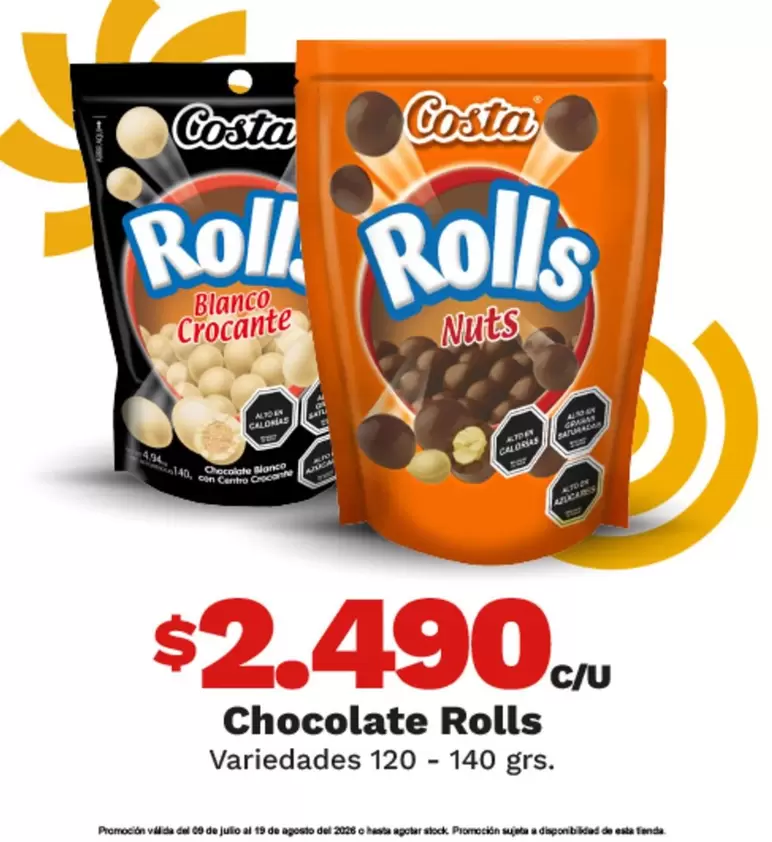 Costa - Chocolate Rolls