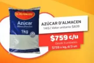 Valor - Azúcar