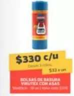 Virutex - Bolsas De Basura Con Asas
