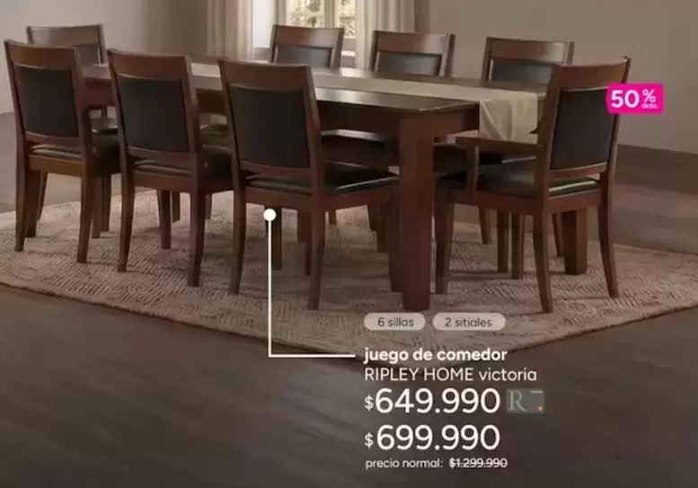 Victoria - Juego De Comedor Ripley Home